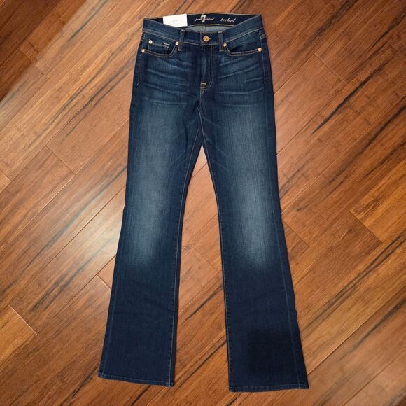 7 For All Mankind Bootcut Jeans Original Fit Low Rise Women Size 26 NWT - Picture 1 of 8